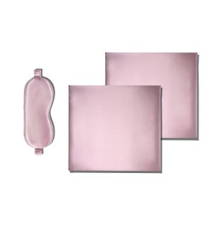 Two Pillowcases + Free Mask - Dirty Pink